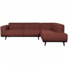 WOOOD STATEMENT CORNER SOFA RIGHT BOUCLE CHESTNUT thumbnail