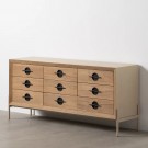 BUFFET WHITE-NATURAL WOOD-METAL AIKO 148 X 38 X 66 CM thumbnail