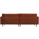 WOOOD RODEO CLASSIC SOFA 3-SEATER VELVET RUST thumbnail