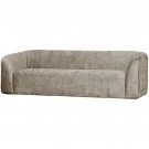 WOOOD SLOPING 3-SEATER SOFA STRUCTURE VELVET WHEATFIELD thumbnail