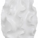 VASE WHITE CERAMIC DECORATION 26 X 26 X 38 CM thumbnail