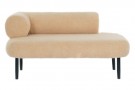 COUCH POLYESTER METAL 127,5X73,5X64 BEIGE thumbnail
