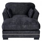 Sjeselongsofa mørkegrå 114x155x92 thumbnail