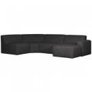 WOOOD AVELON U-SOFA ANTHRACITE MELANGE thumbnail