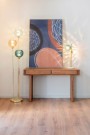 FLOOR LAMP METAL GLASS 30X30X172 BALLS GOLDEN LA-207924 thumbnail