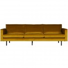 WOOOD RODEO 3 SEATER VELVET OKER thumbnail