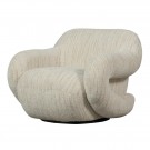 WOOOD FOLKE ARMCHAIR CHENILLE 2 farger Natur og old pink thumbnail
