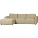 Vtwonen BAR CHAISE LONGUE WOVEN FABRIC LEFT SAND thumbnail