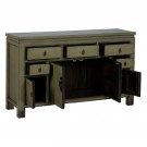 BUFFET OLIVE GREEN WOOD-MDF 140 X 40 X 85 CM SKU. 611339 thumbnail