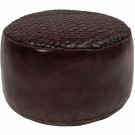 Ashok rund puff i bøffelskinn thumbnail