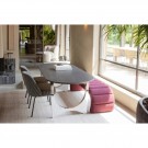 WOOOD VOGUE DINING CHAIR STRIPE BLACK/GREY thumbnail
