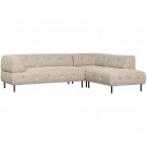 WOOOD Lloyd hjørnesofa høyre grovvevd naturmelert thumbnail
