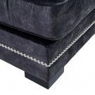 Sjeselongsofa mørkegrå 114x155x92 thumbnail