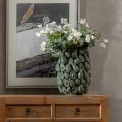 VASE GREEN CERAMIC DECORATION 33 X 33 X 44 CM thumbnail