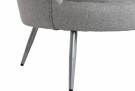 SPRAY sofa i polyester med metall ben  130X77X83 GRÅ thumbnail