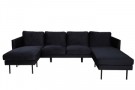 Zoom u-sofa svart thumbnail