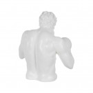 FIGURE BOXER WHITE RESIN 63 X 51 X 67 CM thumbnail