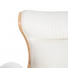 Kontorstol med 5 trinser NATURAL - WHITE 68 X 62 X 85 CM thumbnail