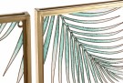 Veggdekorasjon sett a 3 stk  METAL GLASS 122X3X122  thumbnail