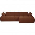 WOOOD MOJO CHAISE LONGUE RIGHT BOUCLÉ RUST BROWN MELANGE thumbnail