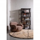 WOOOD FOLKE ARMCHAIR CHENILLE 2 farger Natur og old pink thumbnail