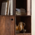 WOOOD STAES STORAGE CABINET MANGO WOOD WALNUT thumbnail