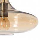 CEILING LAMP CARAMEL METAL-GLASS 33 X 33 X 39,50 CM thumbnail