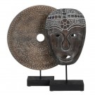 FIGURE WOOD-IRON DECORATION 40 X 11 X 48 CM thumbnail