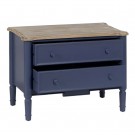 AUXILIARY FURNITURE BLUE WOOD 80 X 45 X 60 CM thumbnail
