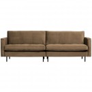 BePureHome RODEO CLASSIC SOFA 3-SEATER VELVET TAUPE thumbnail