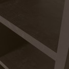 WOOOD TIMO OPEN CABINET MDF DARK BROWN 195x100x40CM thumbnail