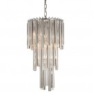 Chandelier 1 - 35x35x68cm sølvet glass thumbnail