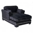 Sjeselongsofa mørkegrå 114x155x92 thumbnail