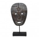FIGURE MASK WOOD-IRON DECORATION 24 X 12 X 46 CM thumbnail