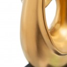 FIGURE GOLD CERAMIC DECORATION 12 X 10 X 41 CM thumbnail