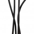 FLOOR LAMP BROWN-CREAM METAL-WEAVE 38 X 34 X 138 CM thumbnail