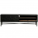WOOOD BEQUEST TV UNIT WOOD BLACK 160 CM thumbnail