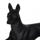 FIGURE DOG BLACK POLYRESIN DECORATION 37,50 X 13,50 X 22 CM thumbnail