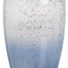 Dekorativ flaske i blått glass 12x12x33 thumbnail