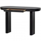 WOOOD MAEL DESK/SIDETABLE VENEER BLACK thumbnail