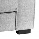 3 SEATER SOFA GREY 260 X 105 X 84 CM thumbnail