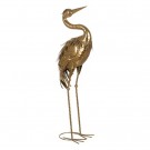 FIGURE HERON GOLD METAL DECORATION 24 X 19 X 87 CM thumbnail