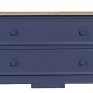 AUXILIARY FURNITURE BLUE WOOD 80 X 45 X 60 CM thumbnail