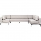 Vtwonen COUPLE DINING BENCH CORNER ELEMENT RIGHT LIGHT GREY thumbnail