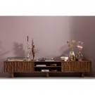 WOOOD LAVISH TV UNIT WITH DESIGNED DOORS WOOD WARM BROWN thumbnail