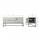 WOOOD SILAS TV UNIT 120CM PINE DUST [fsc] thumbnail