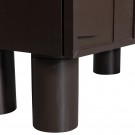 WOOOD NOTICE CABINET WOOD Expresso eller Burgunder thumbnail