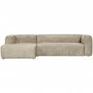 WOOOD BEAN CORNER SOFA LEFT STRUCTURE VELVET BUTTERMILK thumbnail