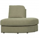 Vtwonen FAMILY 1-SEAT ELEMENT ROUND CORNER RIGHT WOVEN FABRIC GREEN thumbnail