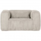 WOOD BEAN ARMCHAIR IN WIDE CORD VELVET - NATURAL COLOR thumbnail